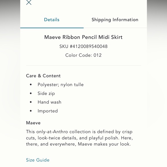 Maeve Ribbon Pencil Midi Skirt - Picture 9 of 13